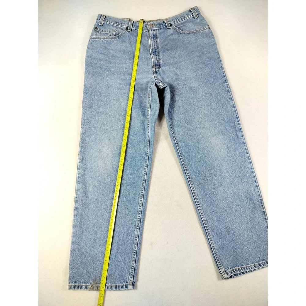 Vintage Levis‎ Jeans Mens 38 Blue Relaxed Straight Leg Denim Zip Fly Y2K 2001